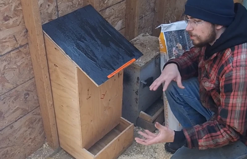 Large Plywood Chicken Feeder