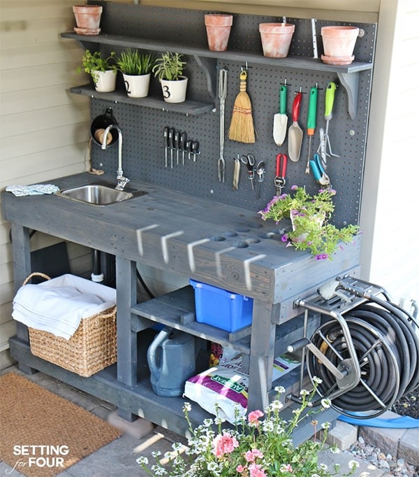 Potting Bench that Has It All