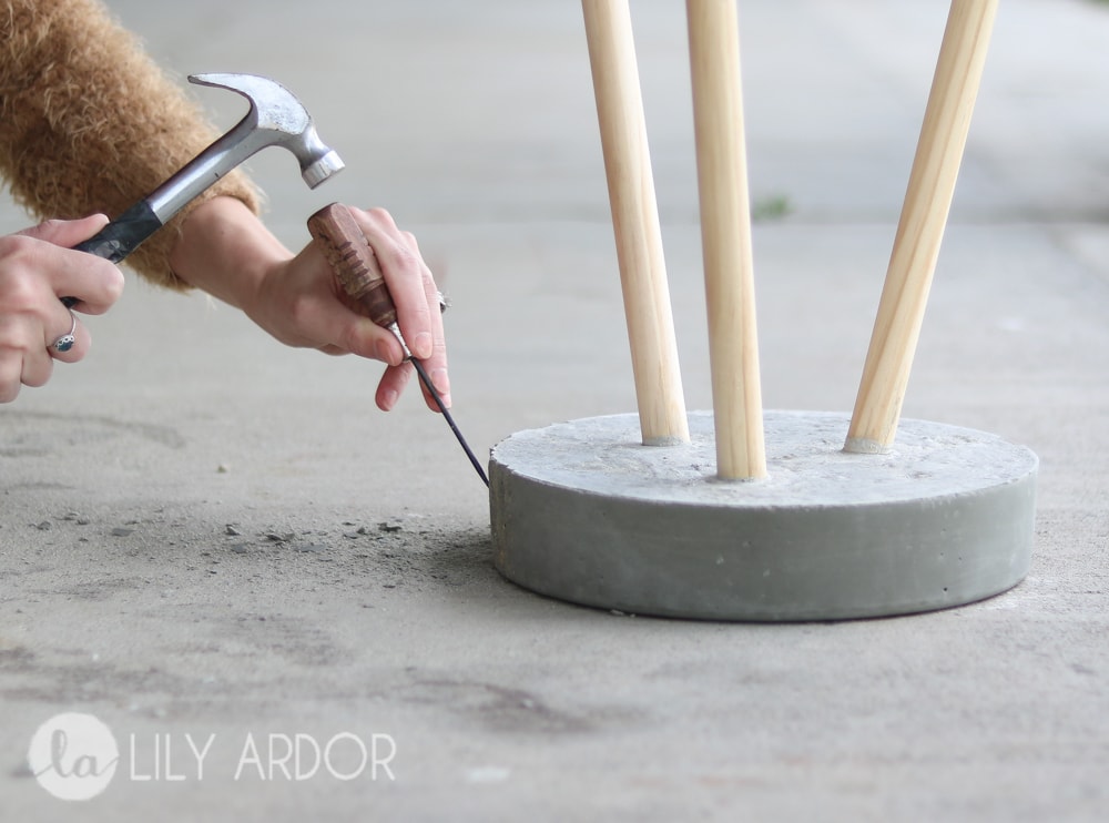 Raw Edge Concrete Plant Stand from Lily Ardor