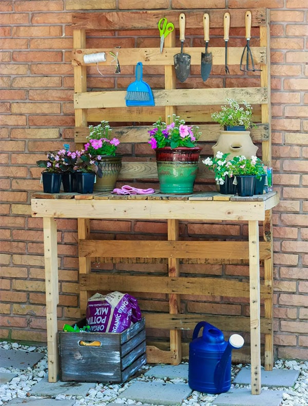 Recycled Potting Bench
