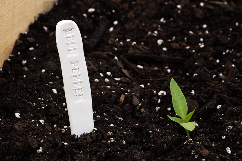 Stamped Clay Garden Markers