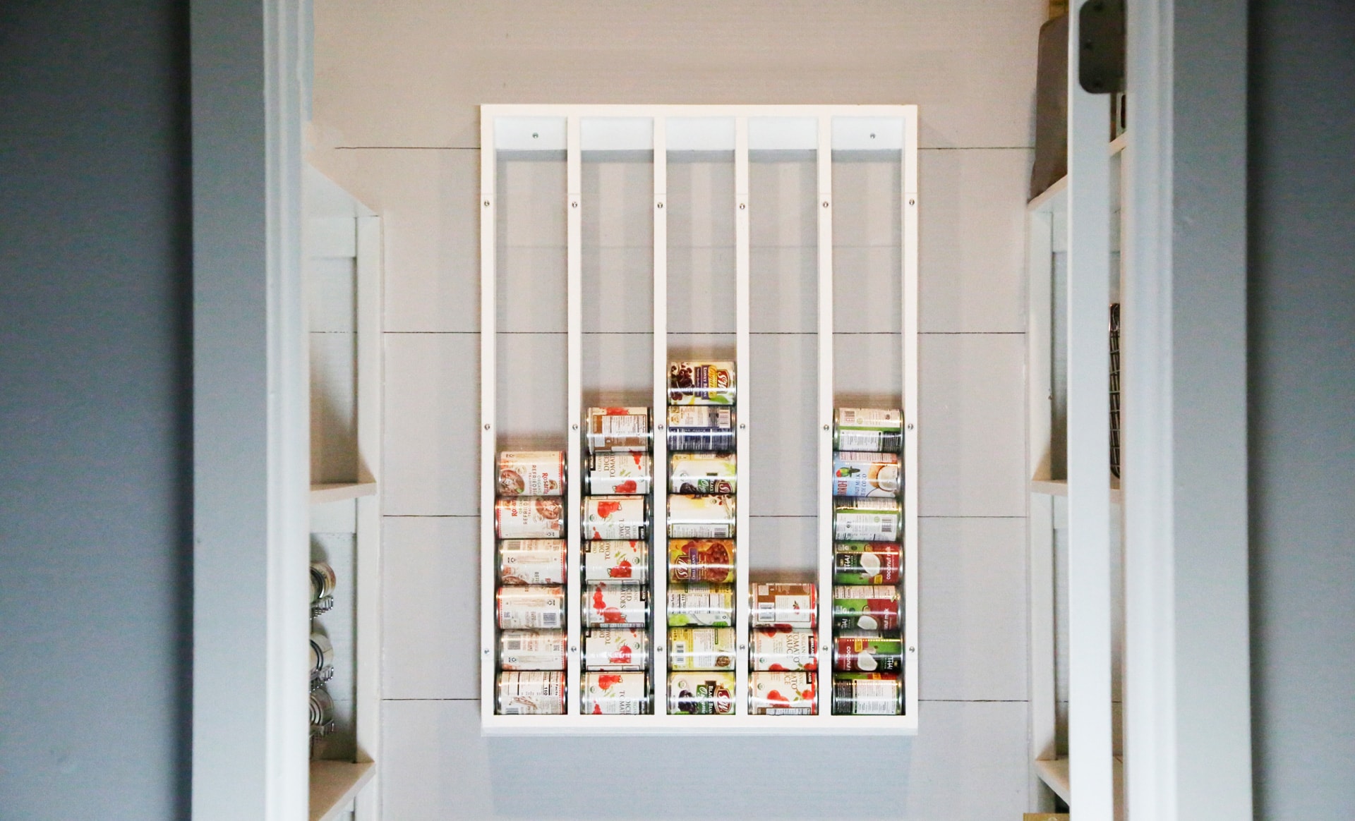 Wall Mounted DIY Can Organizer by ana white