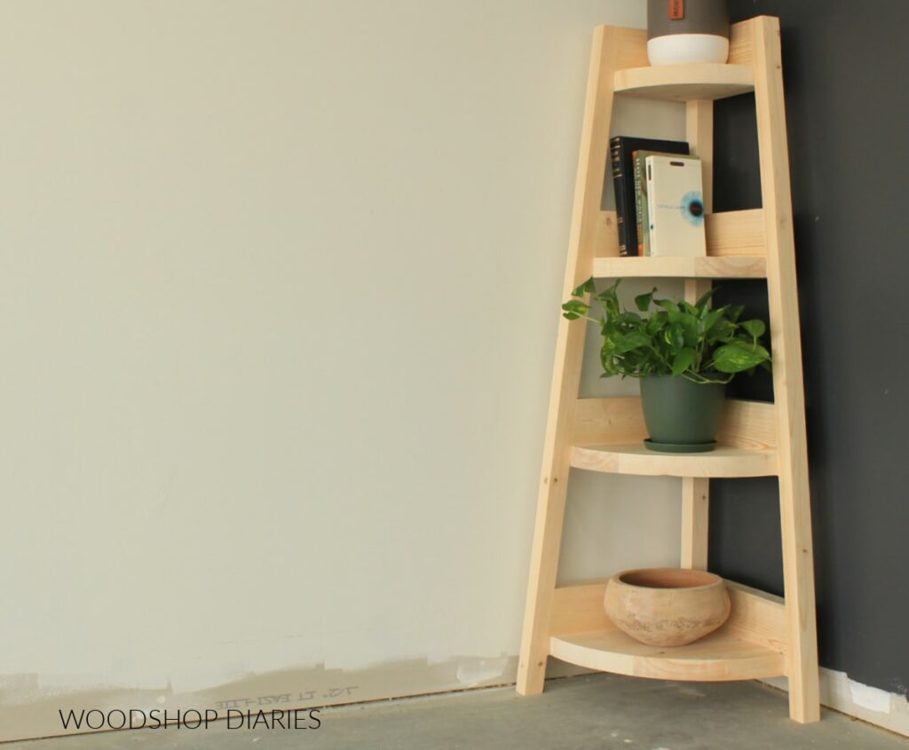 Wooden Corner Shelf