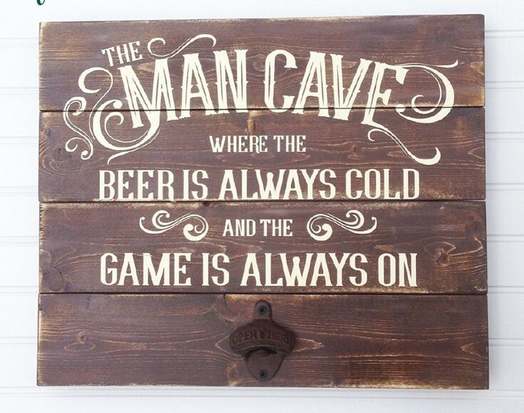 diy man cave sign