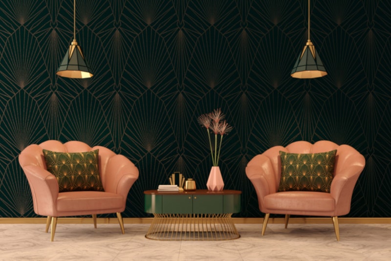 Art Deco interior in classic style