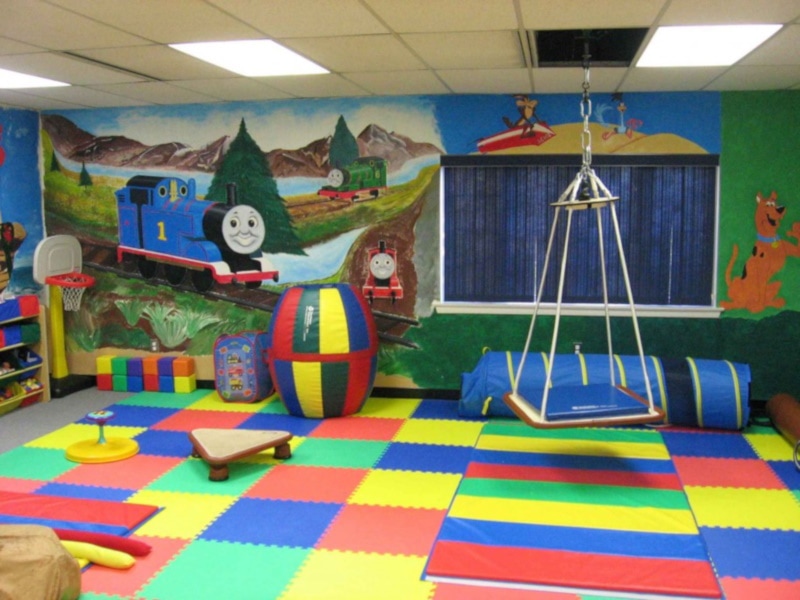 Childrens playroom mural ideas