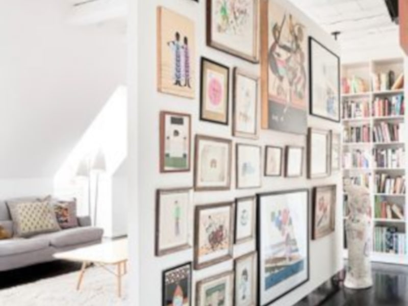 Creating a floating art wall