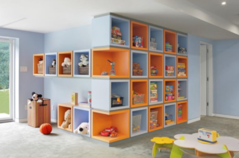Extra storage space in the basement