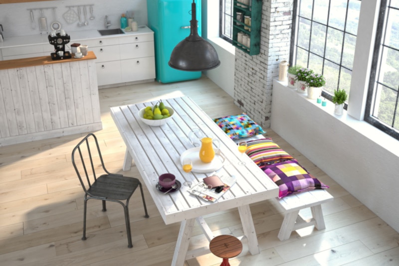 Luxurious kitchen with stainless steel appliances