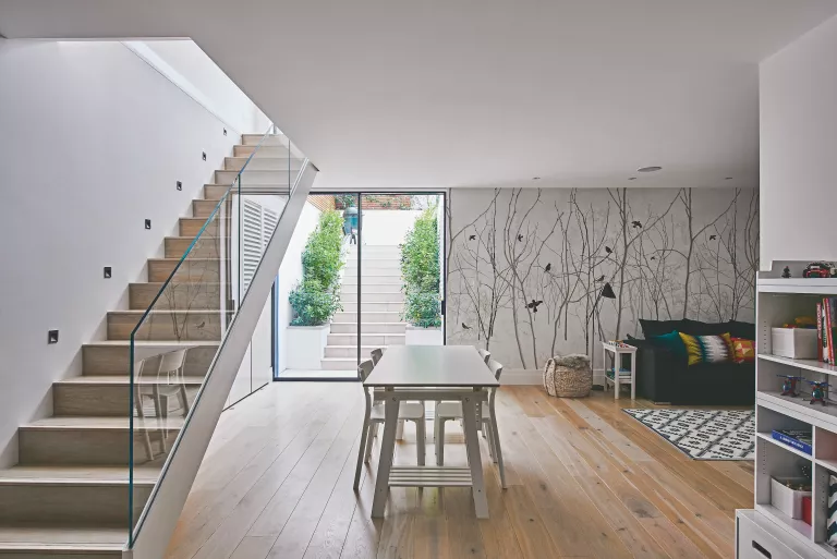 Open stairwells add more light
