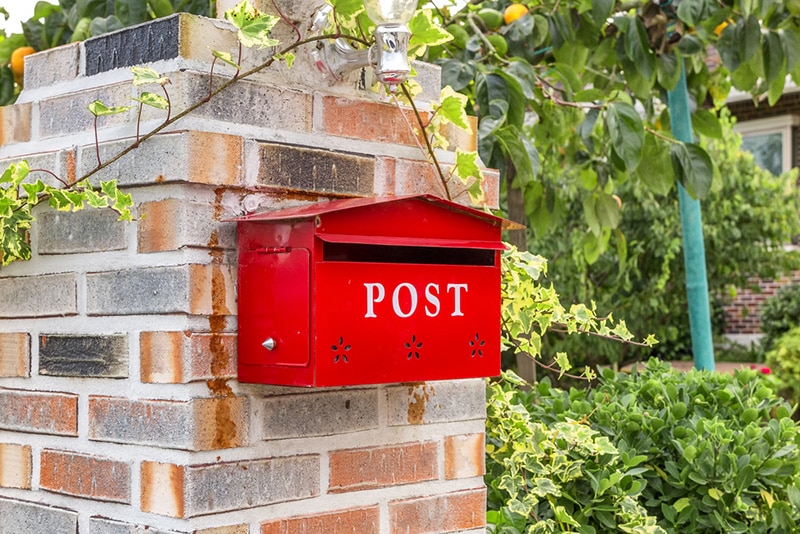 Red mailbox