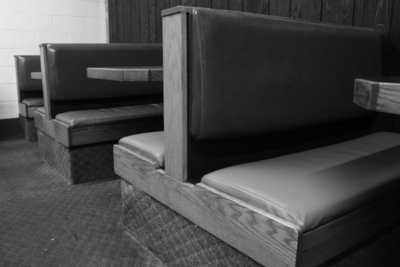 Restaurant booth seating