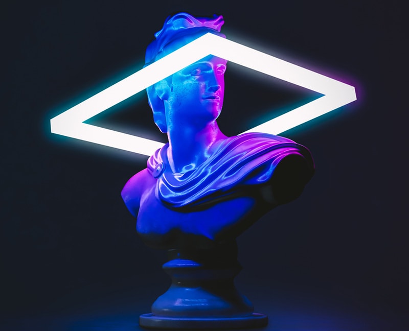 Statue background concept
