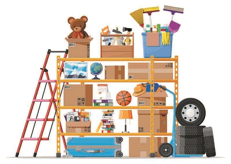Storeroom or house cellar interior