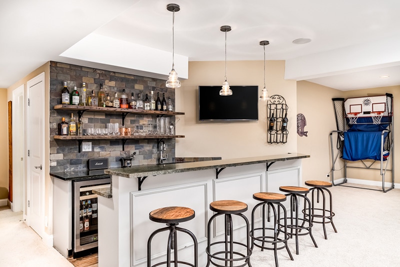 Basement Turned Bar