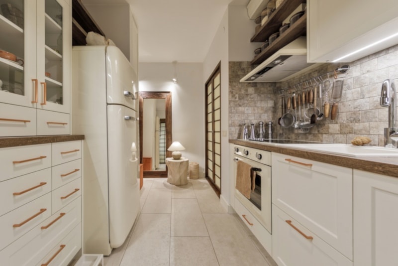 Modern Japandi kitchen interior design