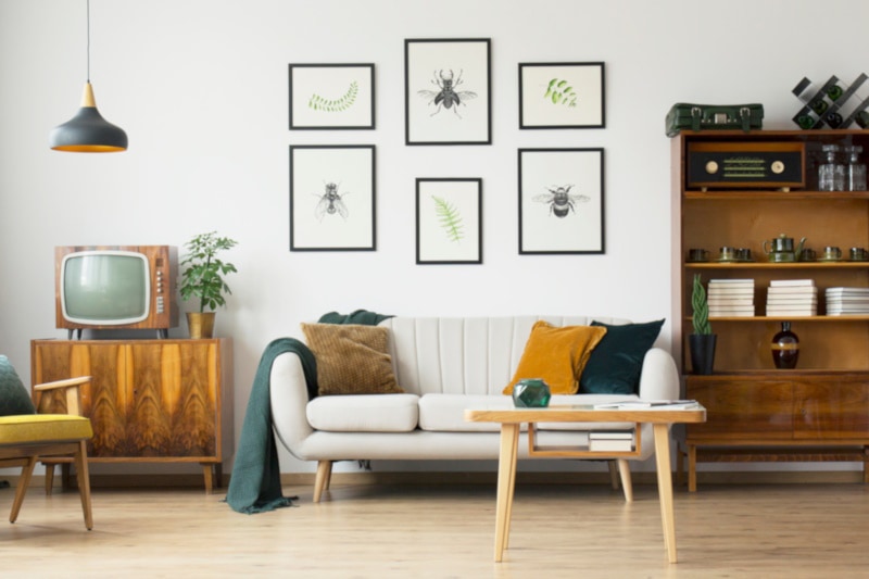 Retro living room design