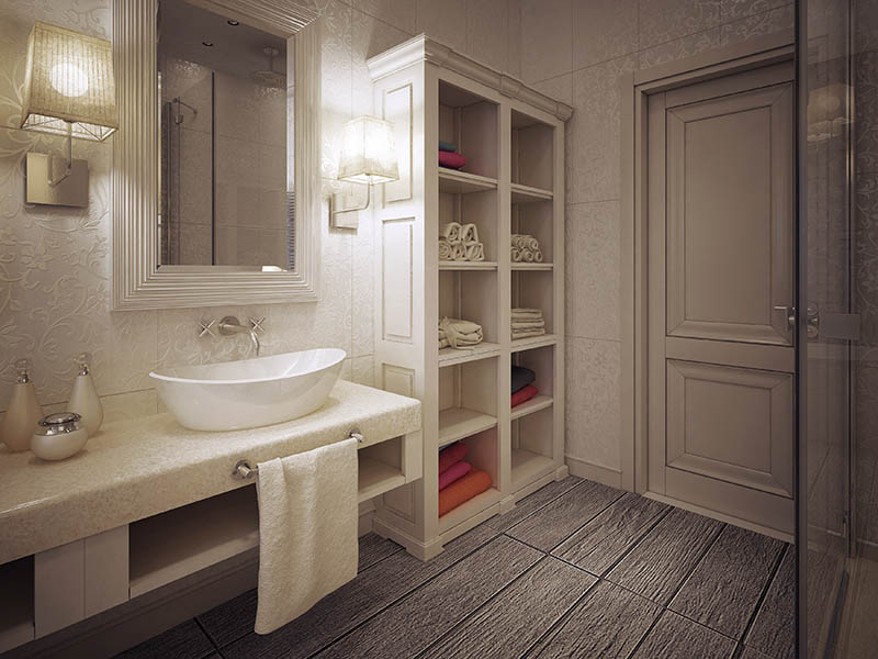 bathroom in classic style