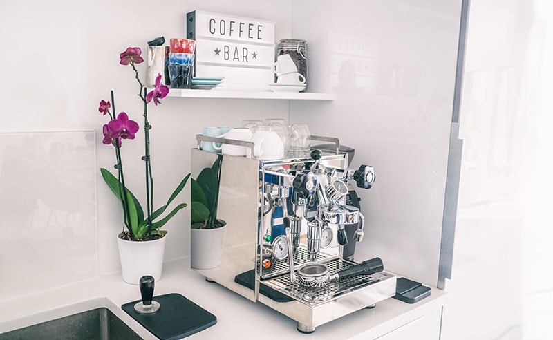 Home kitchen decor coffee bar for espresso machine