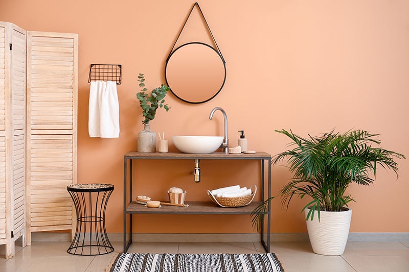 Interior of modern stylish bathroom