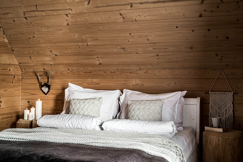 Rustic Cabin Style Guest Room